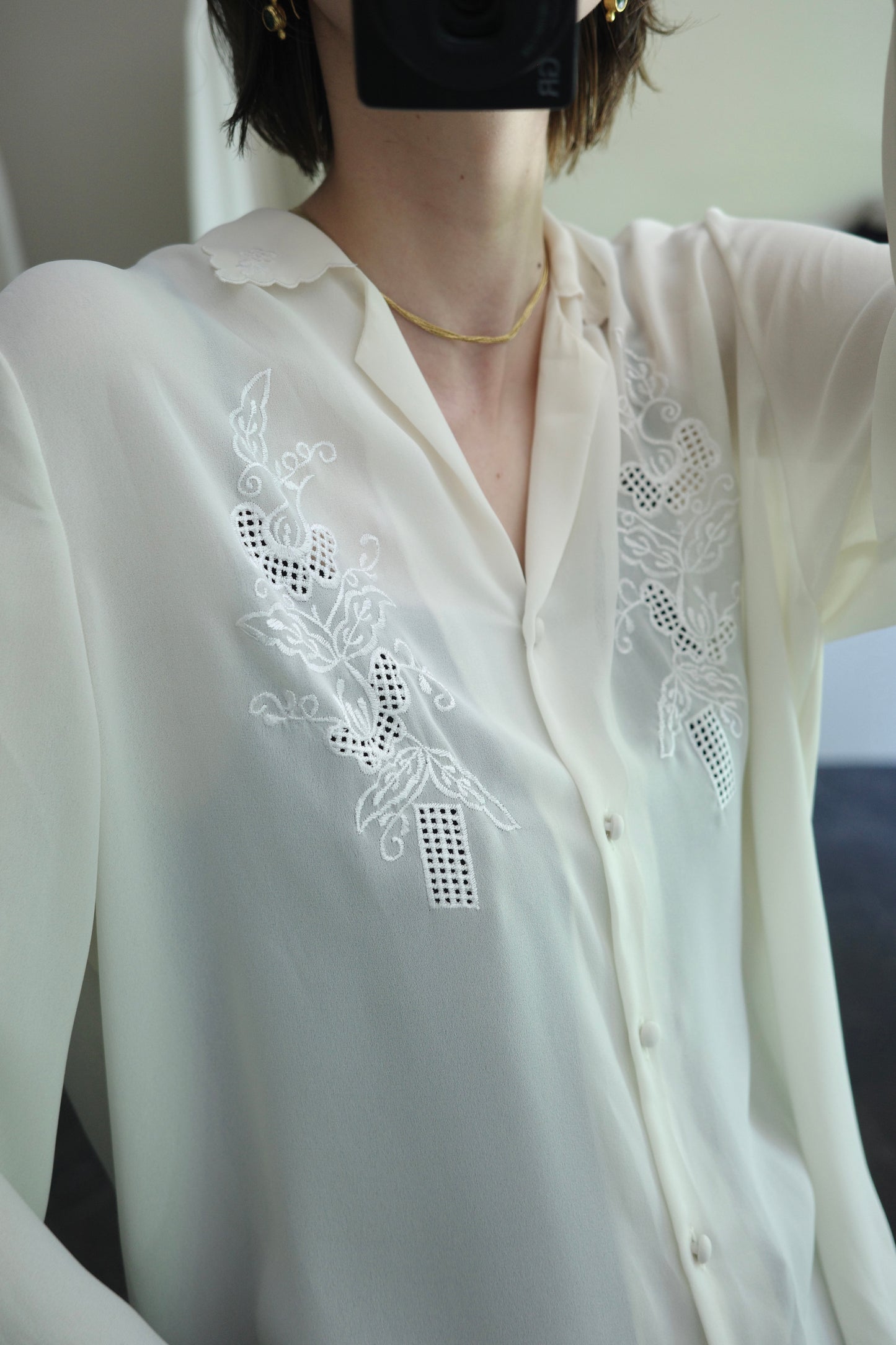 vintage sheer blouse