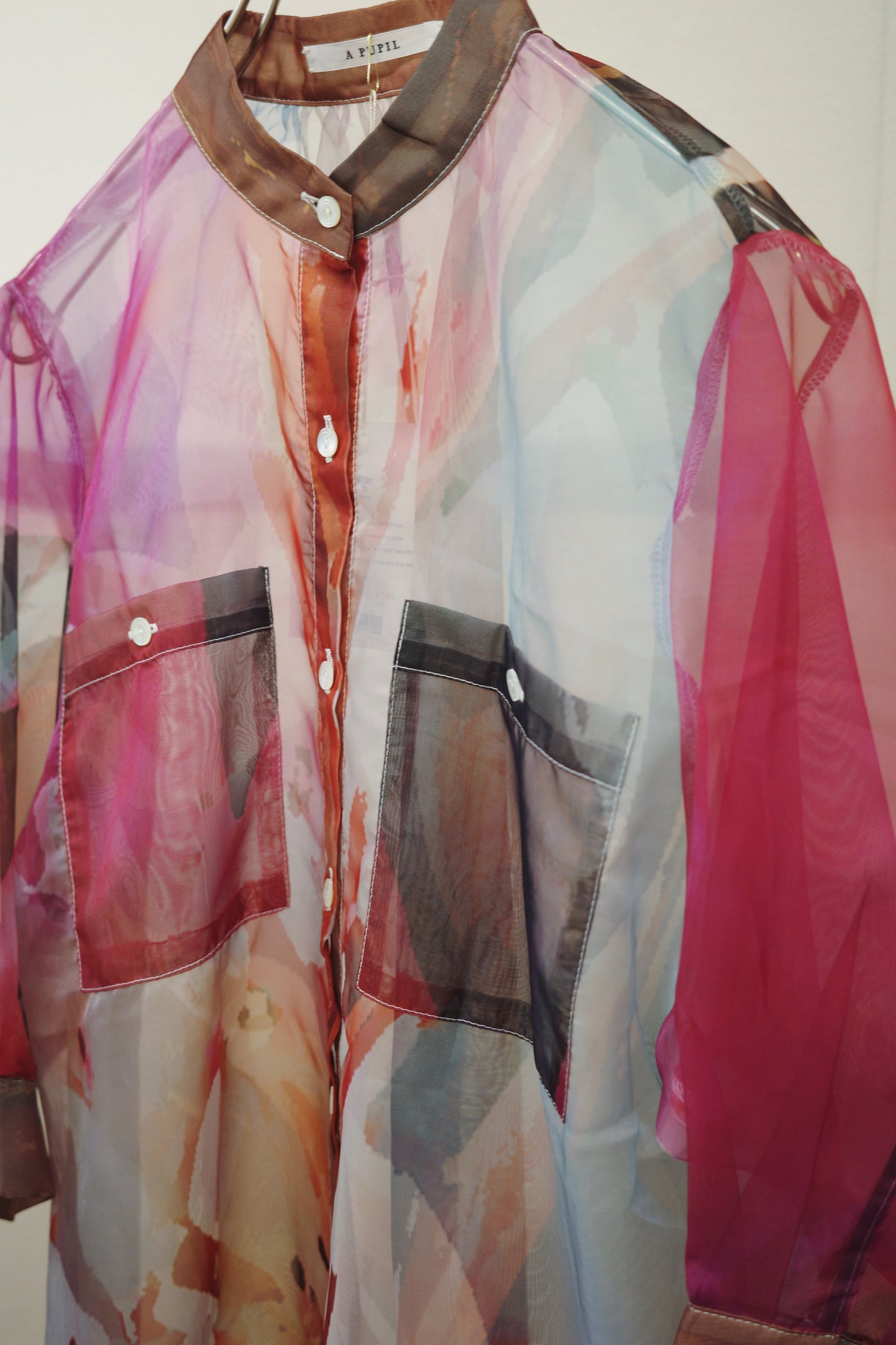 【A PUPIL】organdy shirt