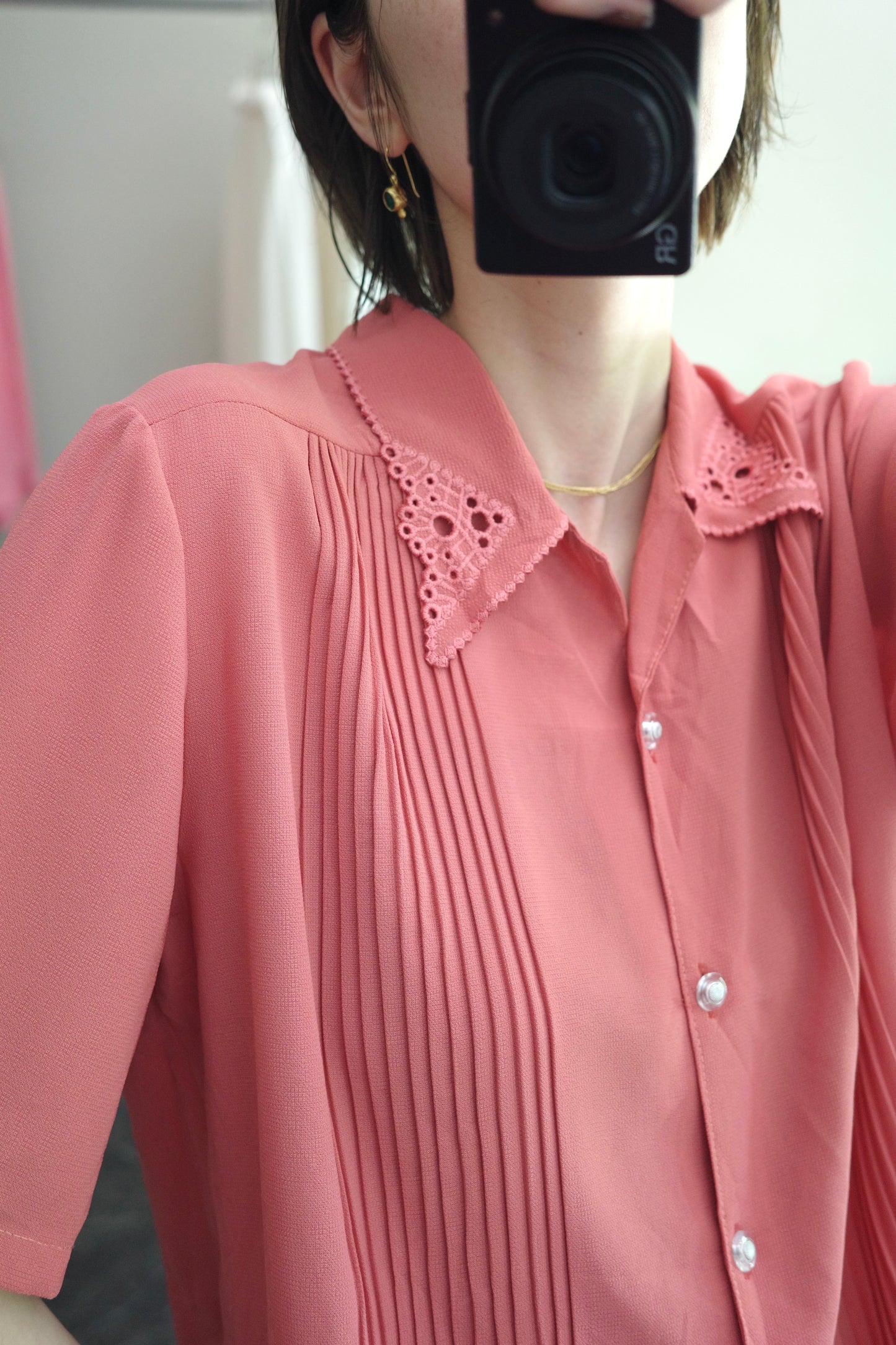 pink half sleeve shirt