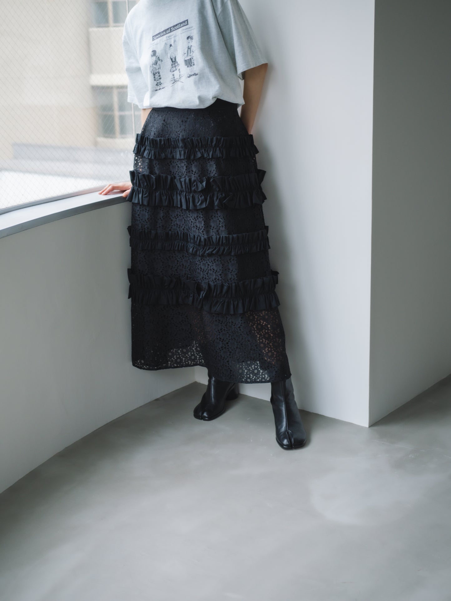 【 A PUPIL 】25SS lace skirt