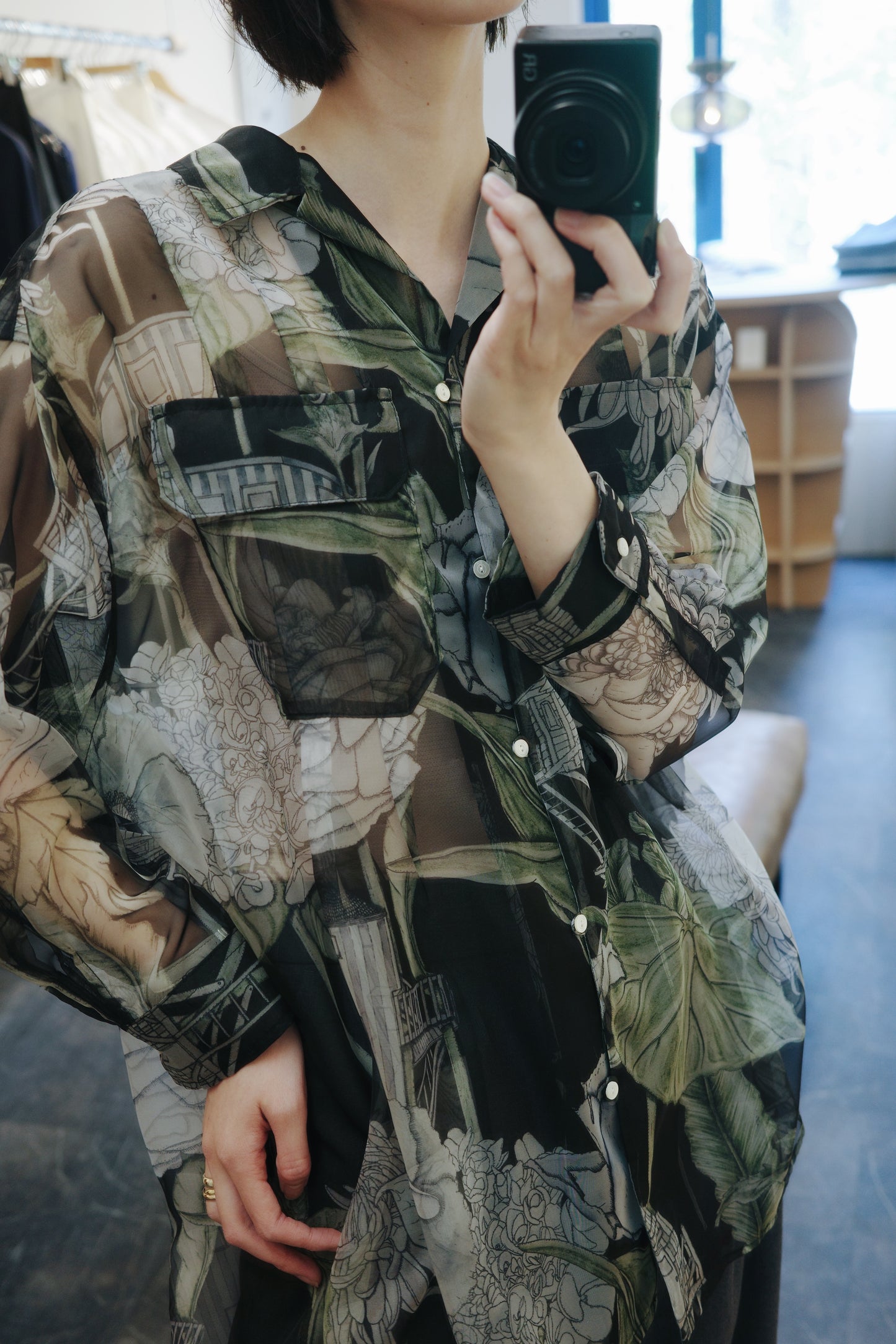 【 A PUPIL 】×swashlondon flower house shirt
