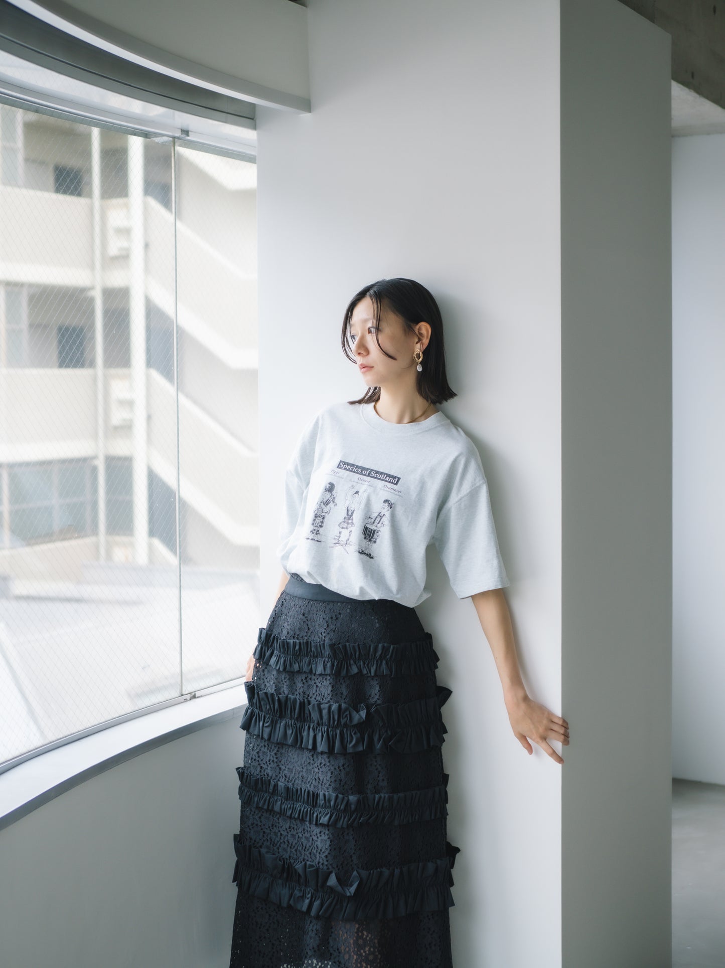【 A PUPIL 】25SS lace skirt