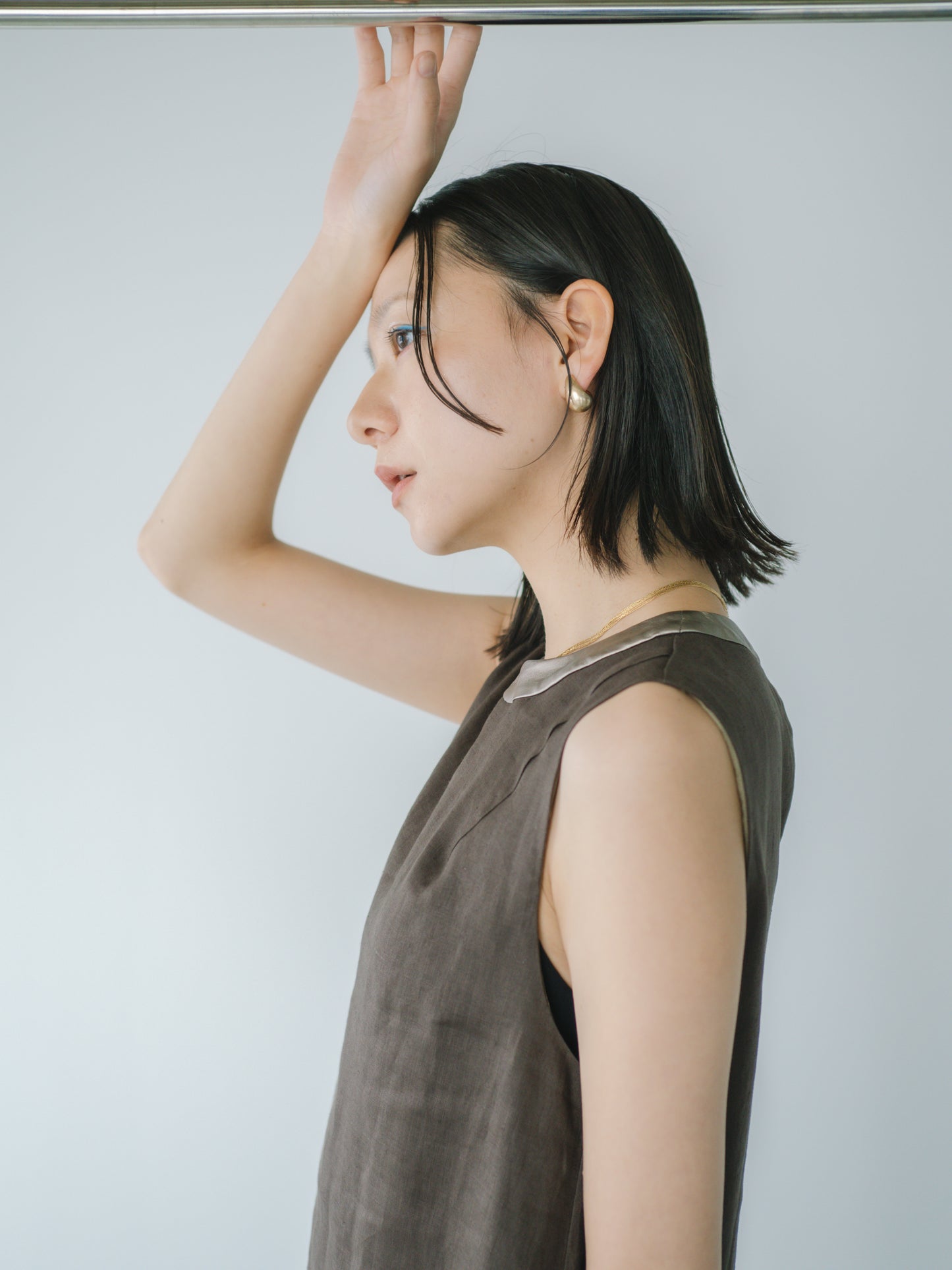 【 A PUPIL 】25SS linen sleeveless dress