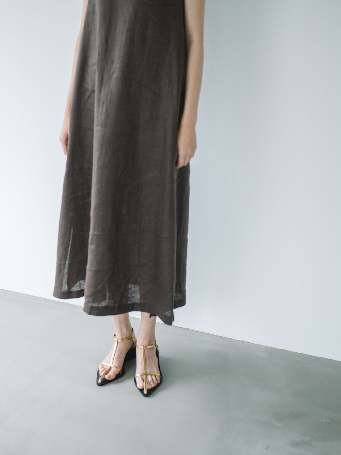 【 A PUPIL 】25SS linen sleeveless dress