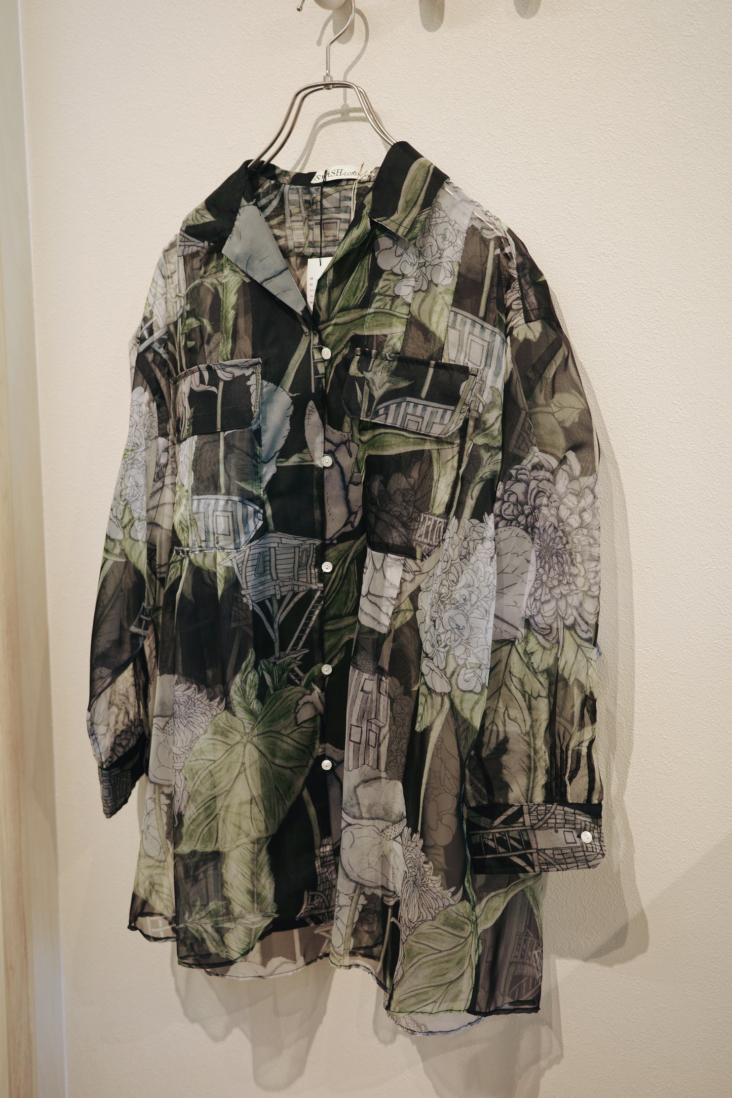 【 A PUPIL 】×swashlondon flower house shirt