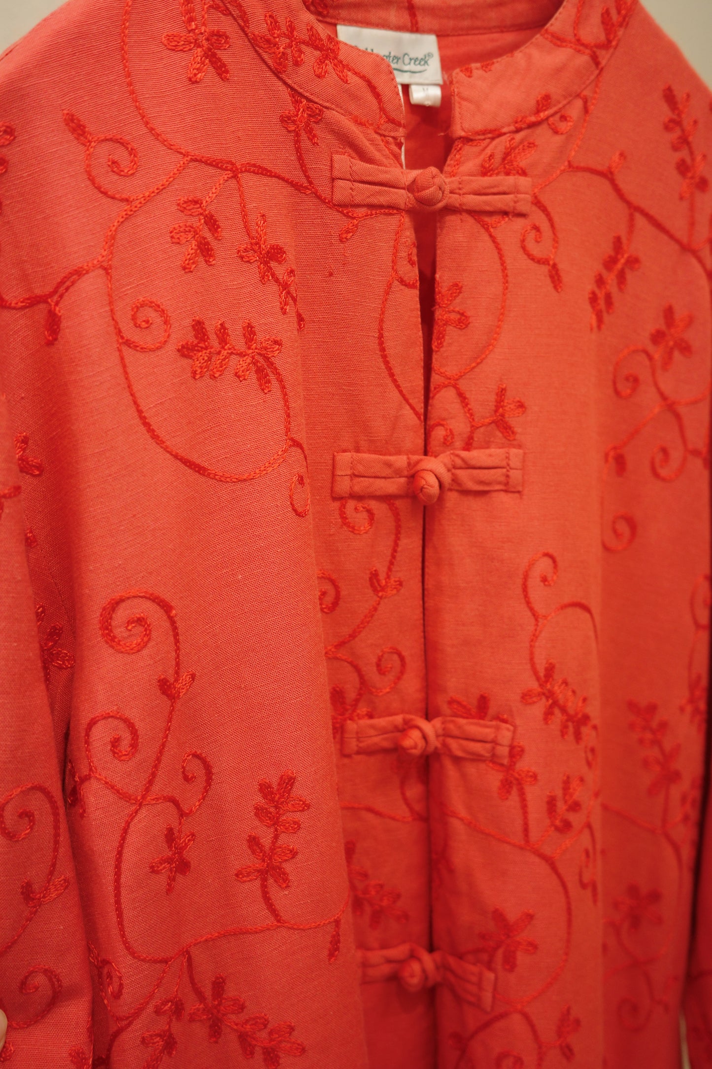red embroidery china