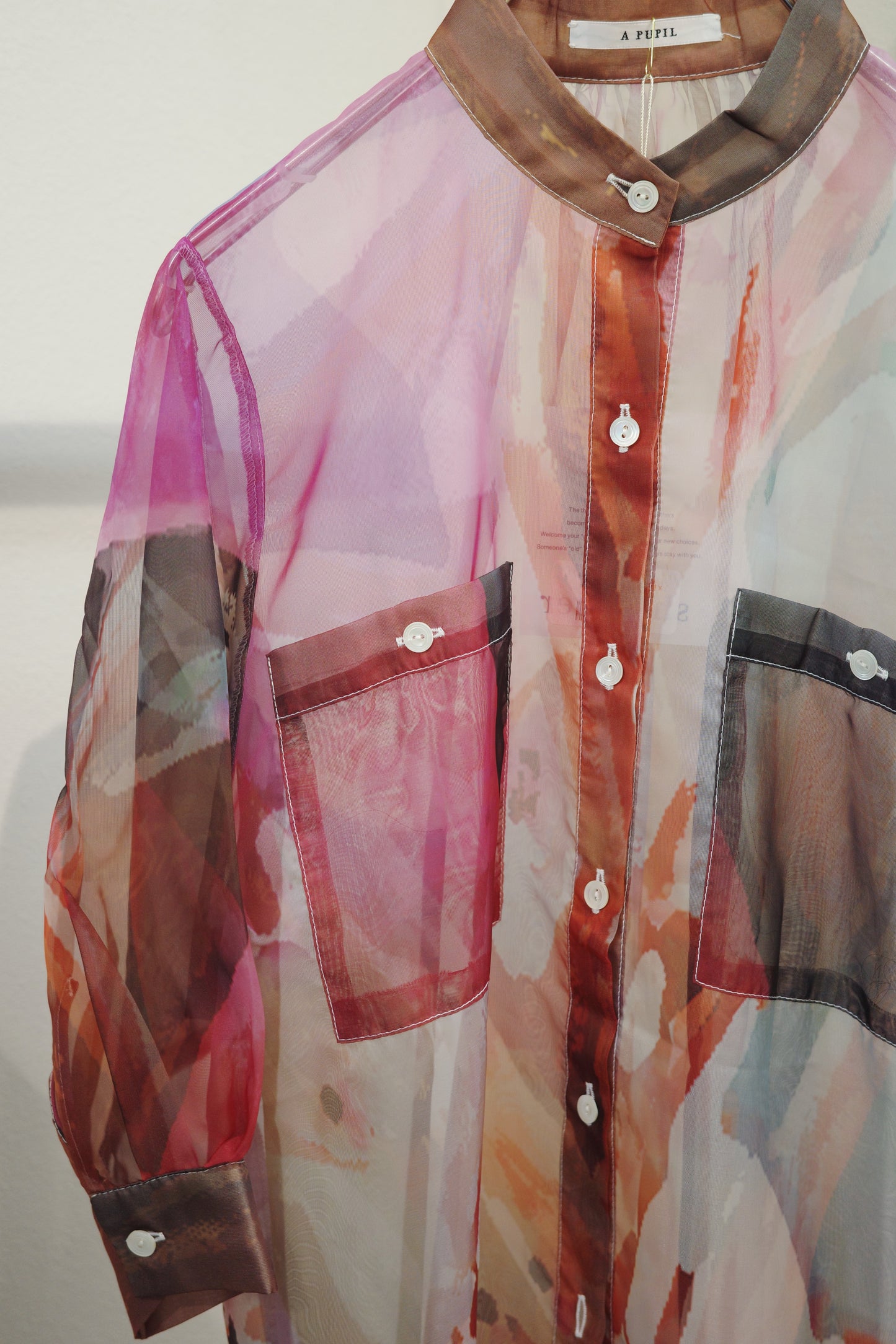 【A PUPIL】organdy shirt