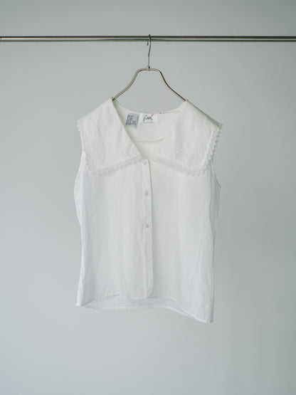 embroidery sailor linen tops