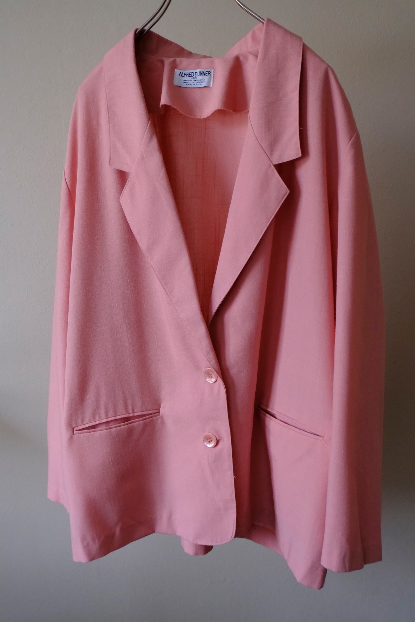 sakura pink linen jacket