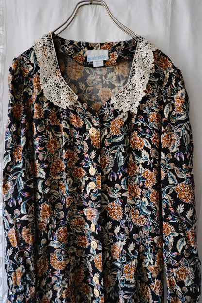 vintage flower one-piece