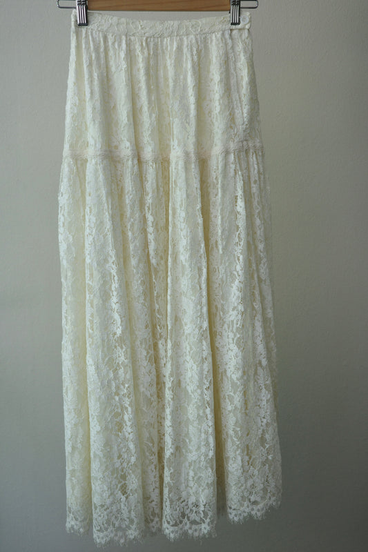 vintage lace volume skirt