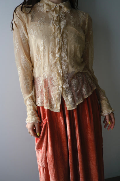 vintage lace blouse