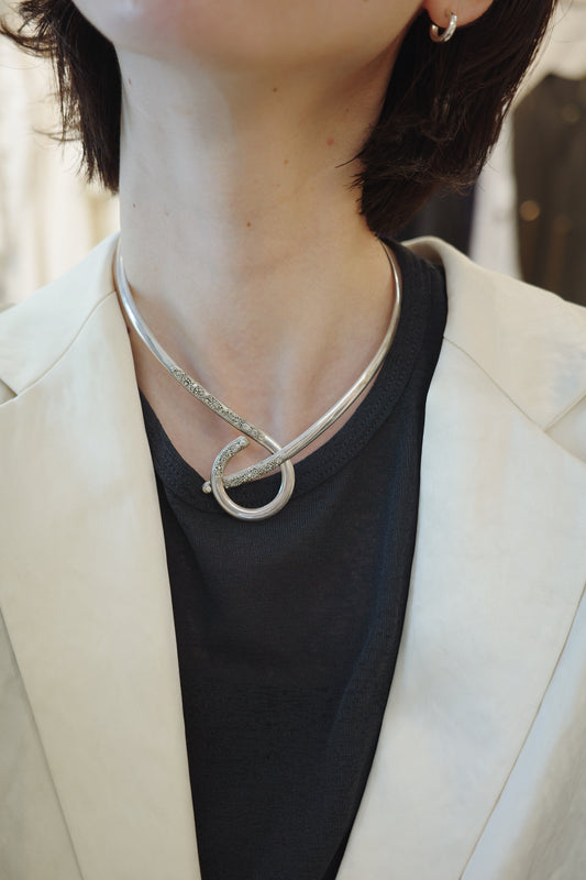 vintage silver choker
