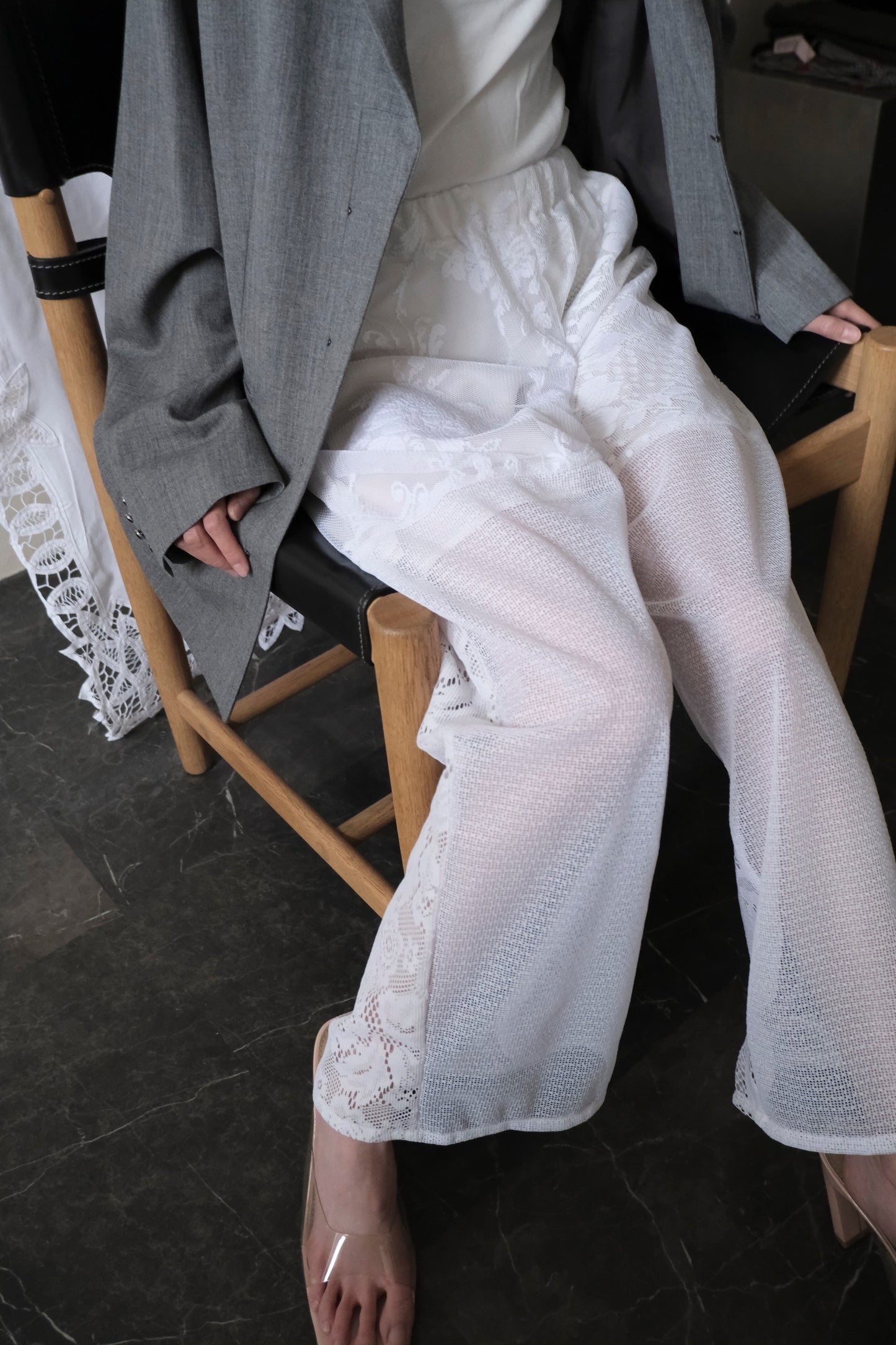 〈remake〉spring lace pants