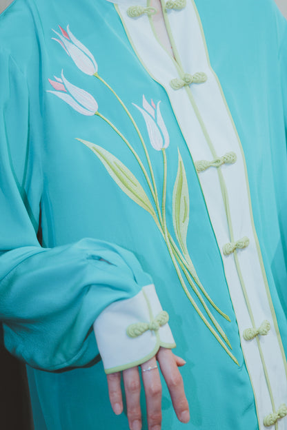silk china tops