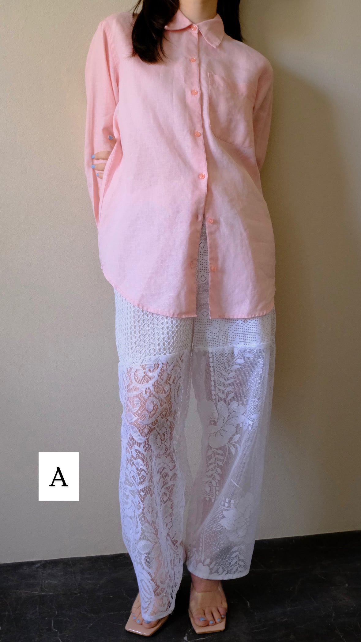 〈remake〉spring lace pants