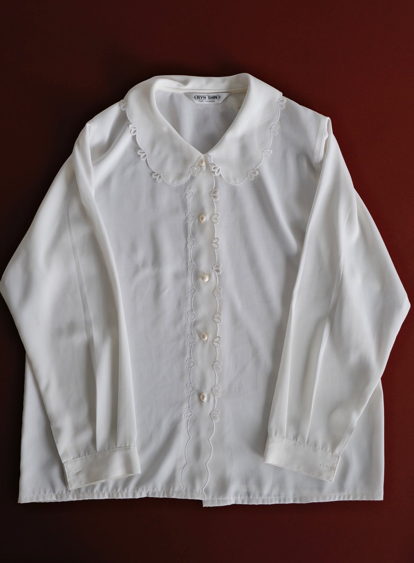 vintage white blouse