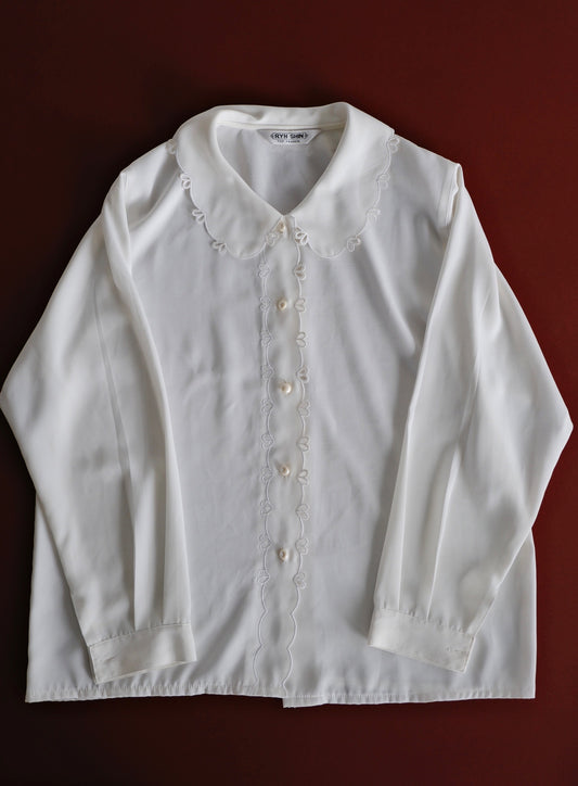 vintage white blouse