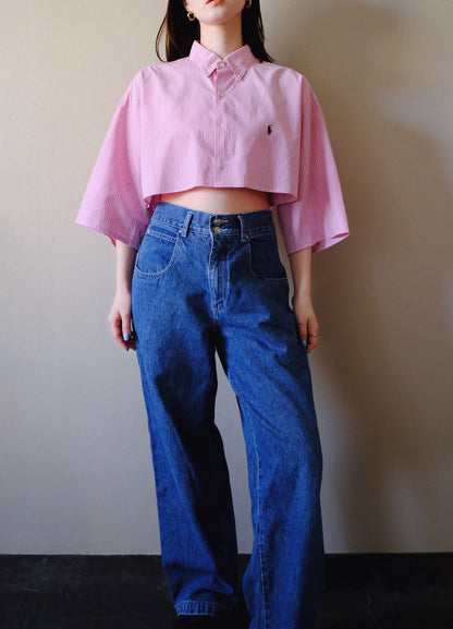 remake／short cutting shirt