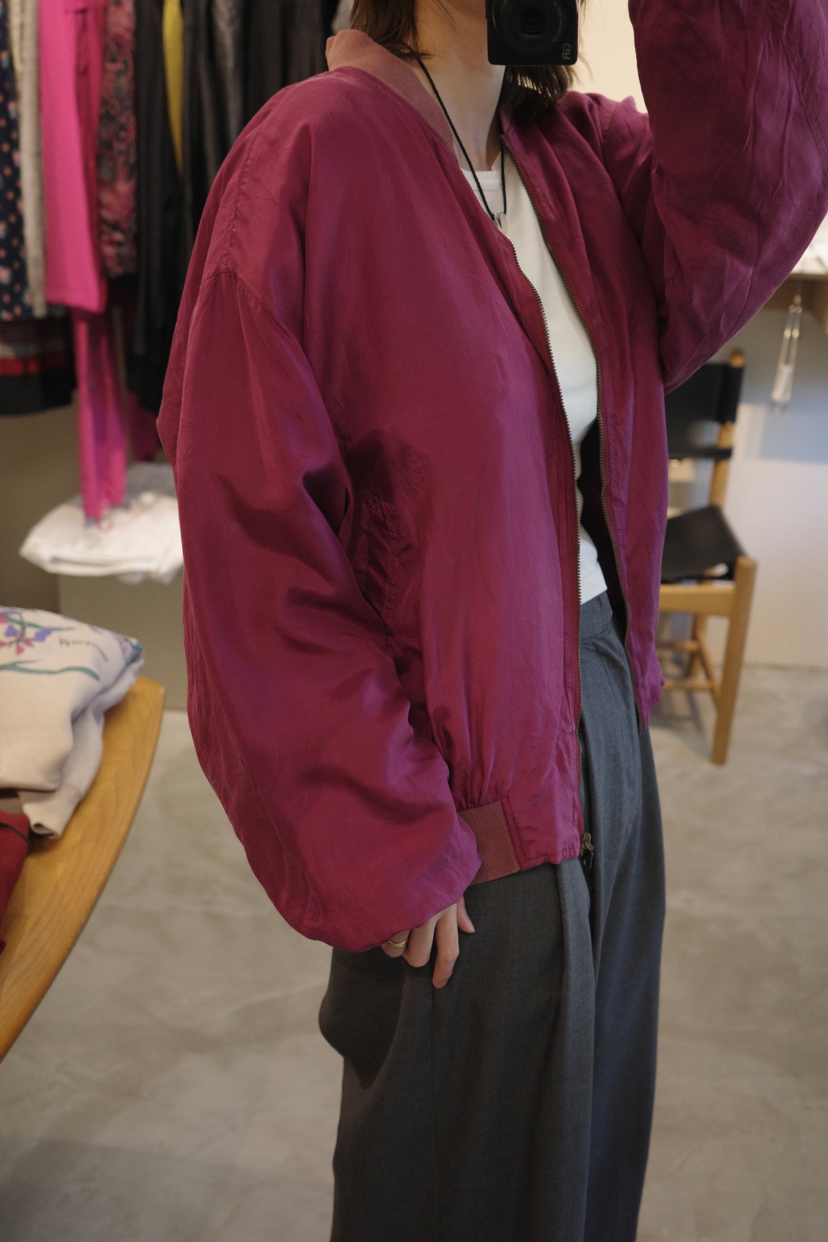 Vintage Silk Blouson