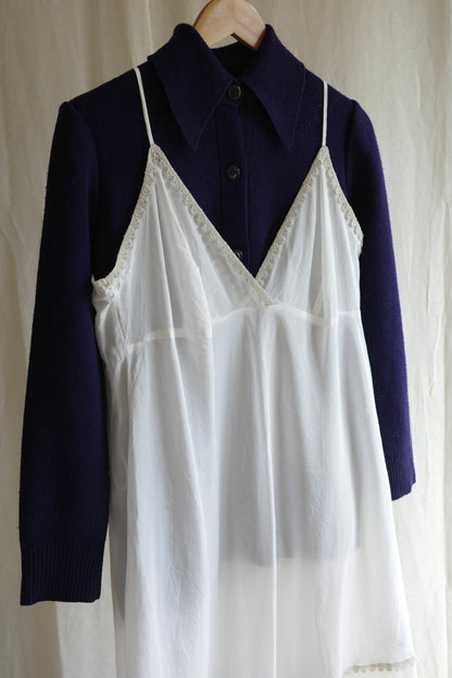 COTTON SILK LACE CAMISOL