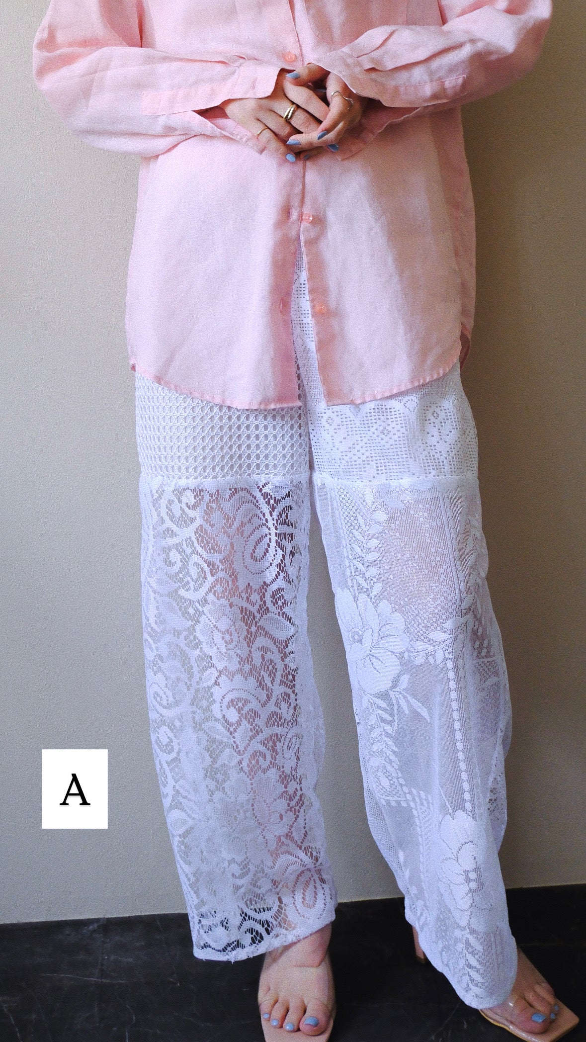 〈remake〉spring lace pants