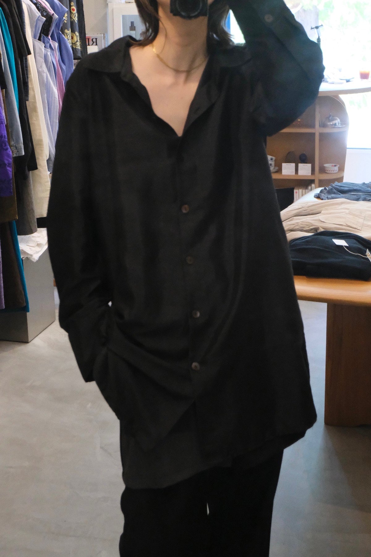 Black Long Shirt