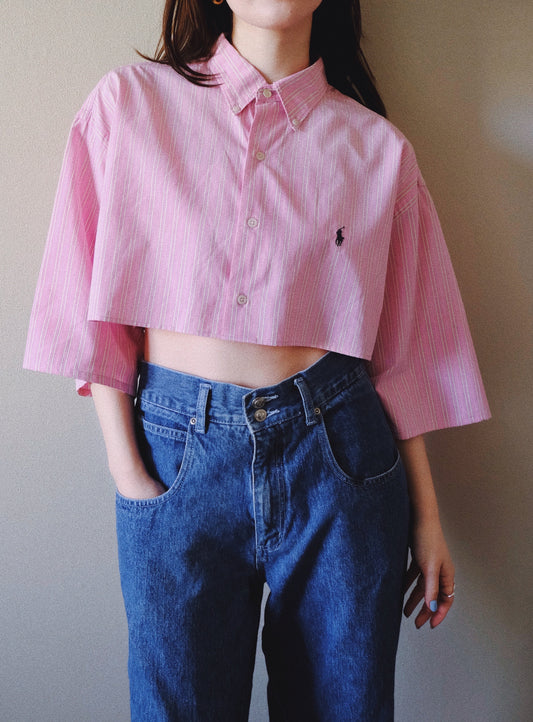 remake／short cutting shirt