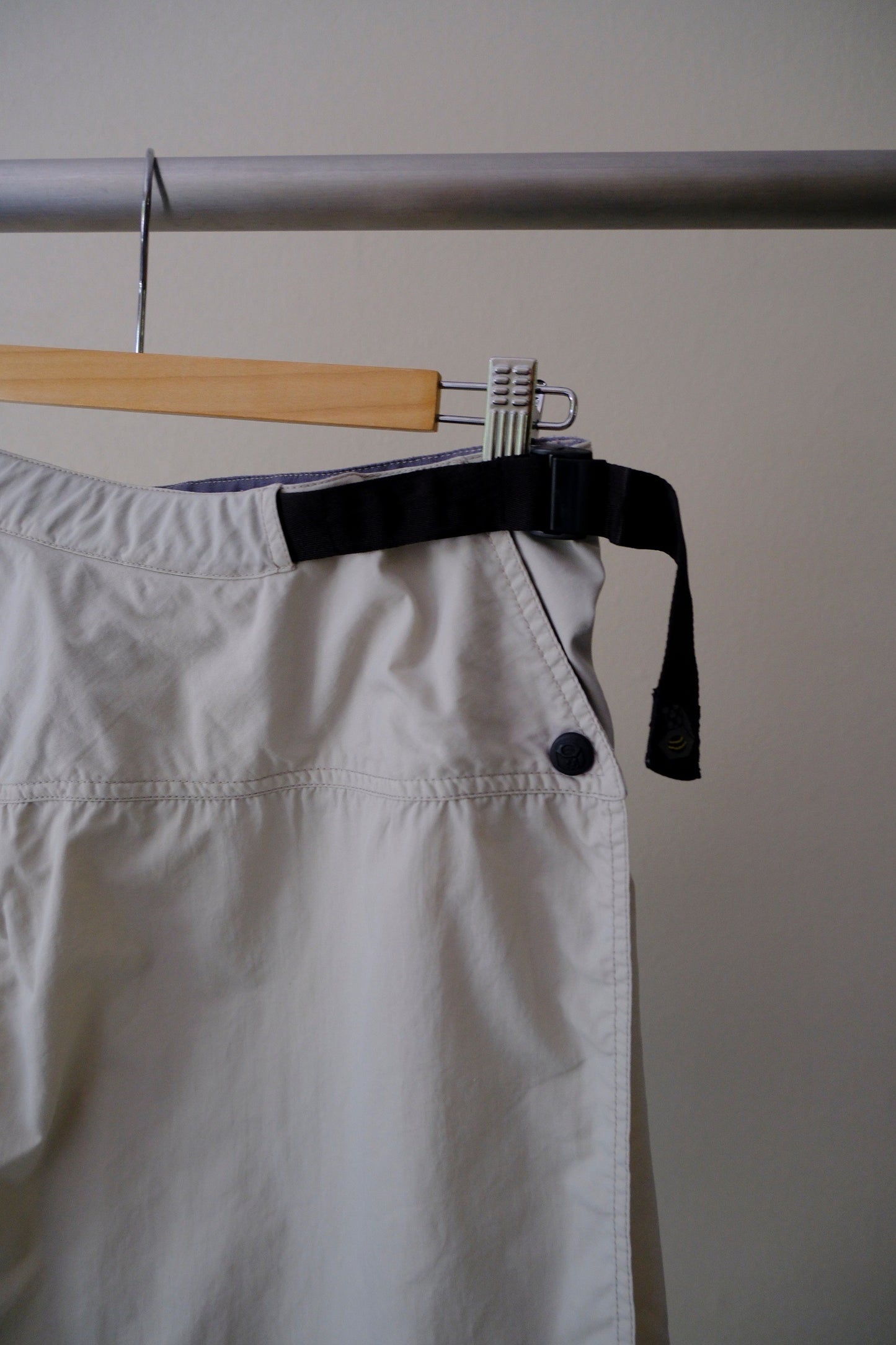 Vintage Off-White Utility Mini Skirt