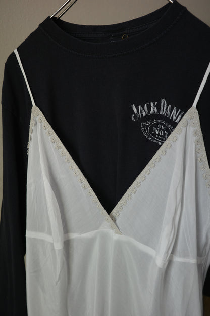 COTTON SILK LACE CAMISOL