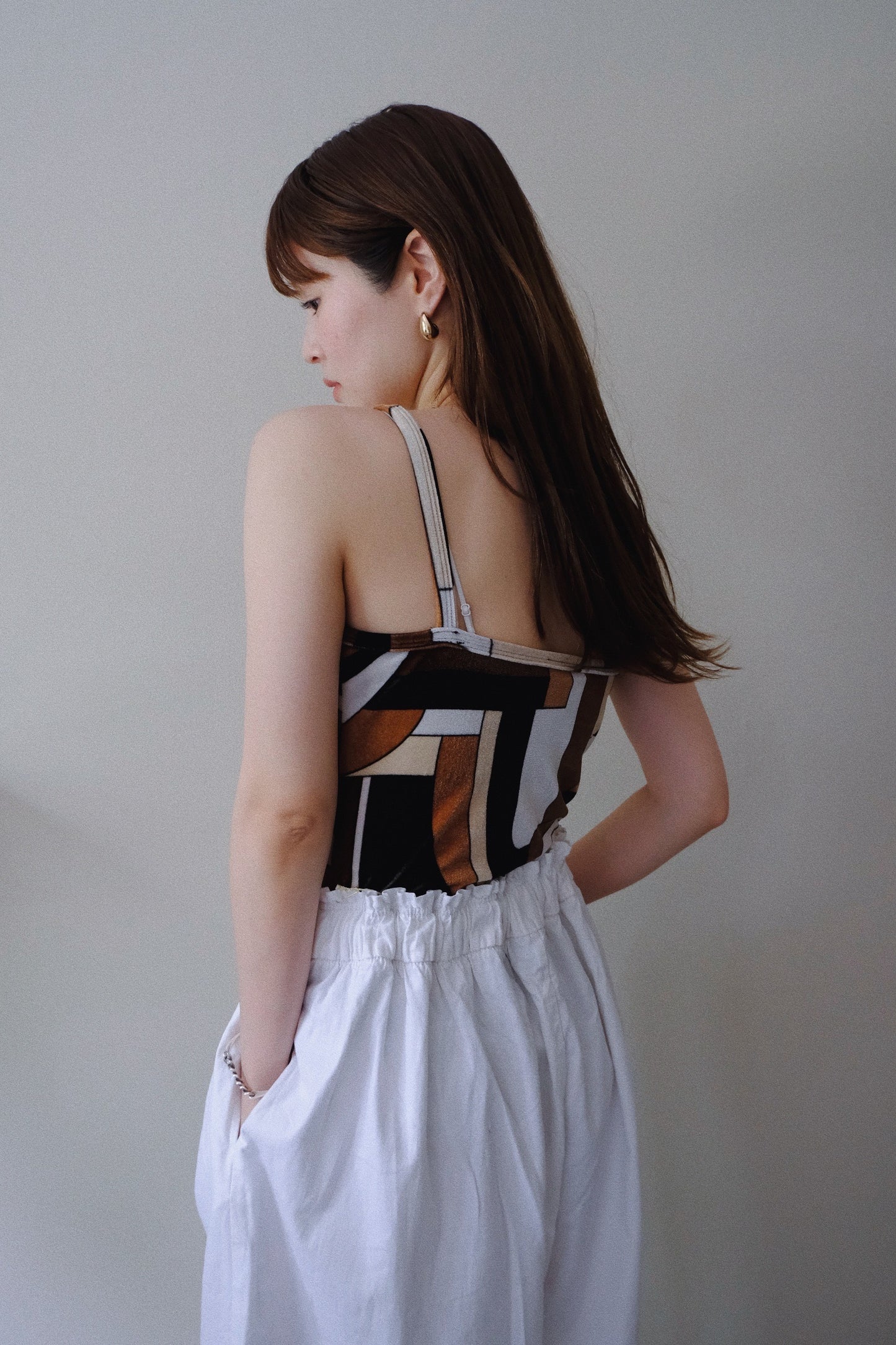 Geometric Print Cami Top