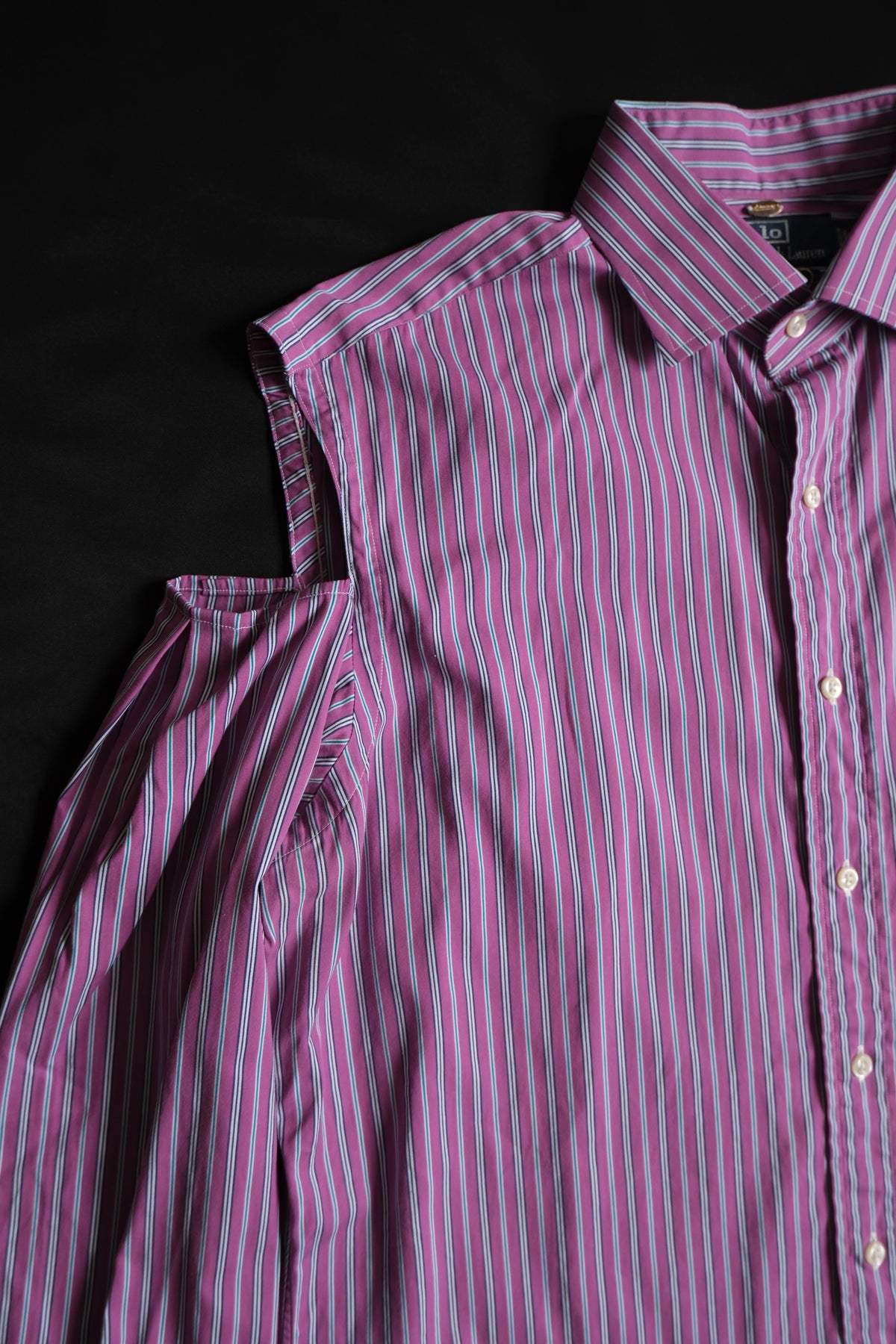 USED SHIRT REMAKE / CUT-OUT DESIGN