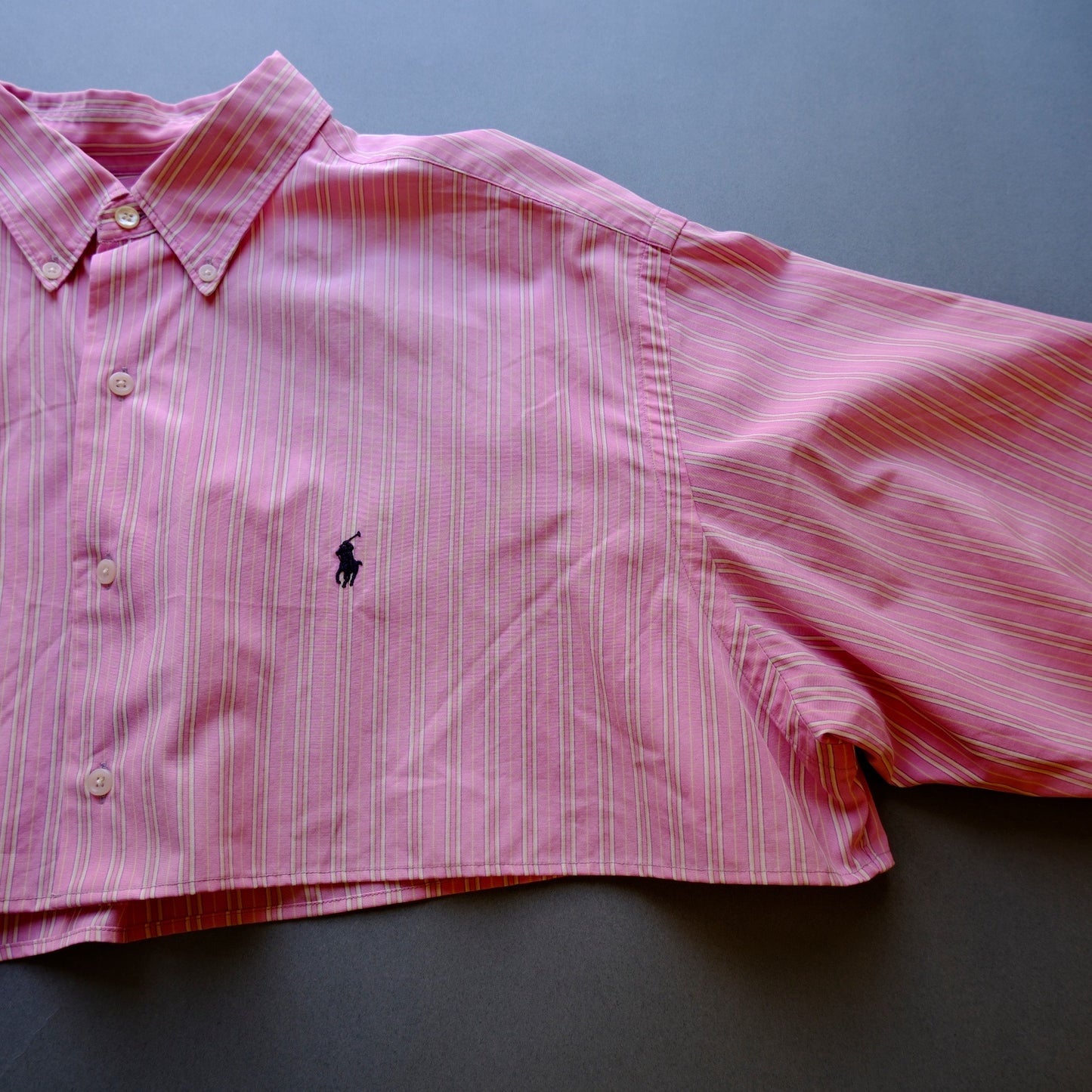 remake／short cutting shirt