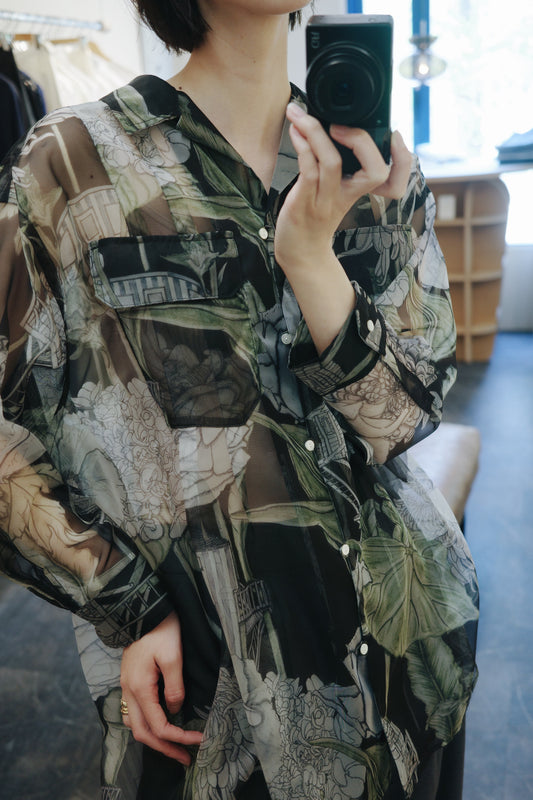 【 A PUPIL 】×swashlondon flower house shirt