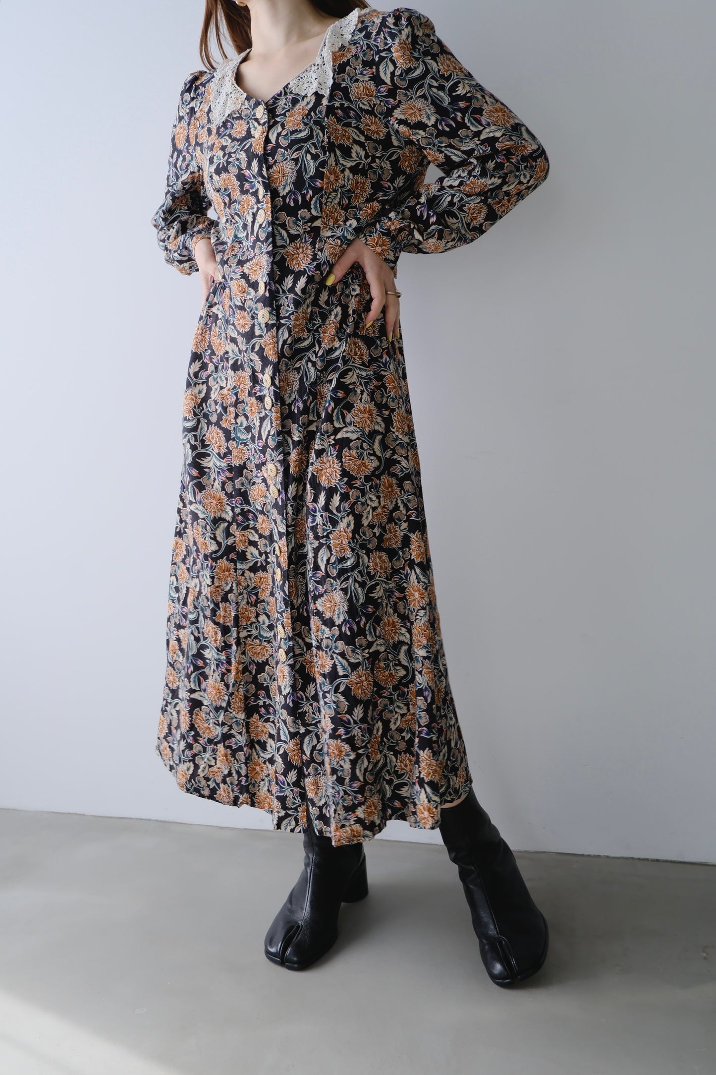 vintage flower one-piece