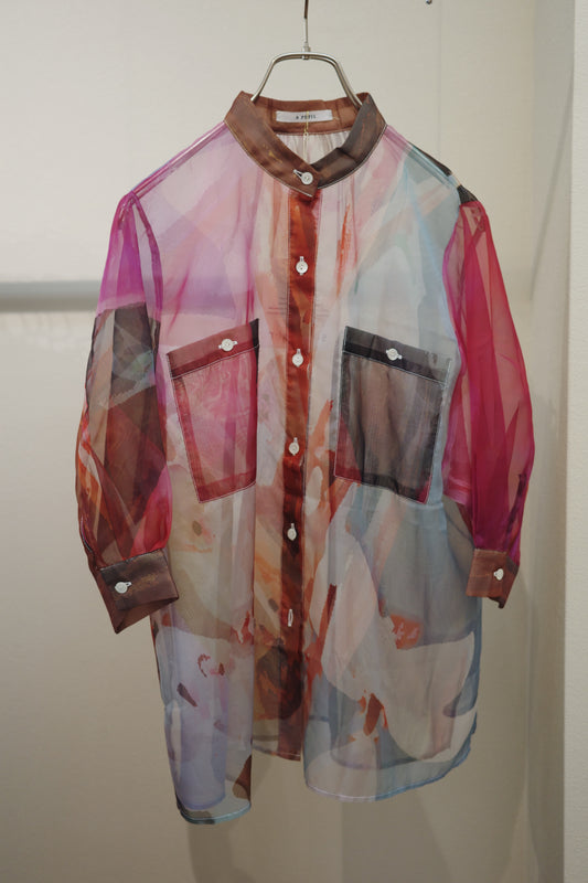 【A PUPIL】organdy shirt