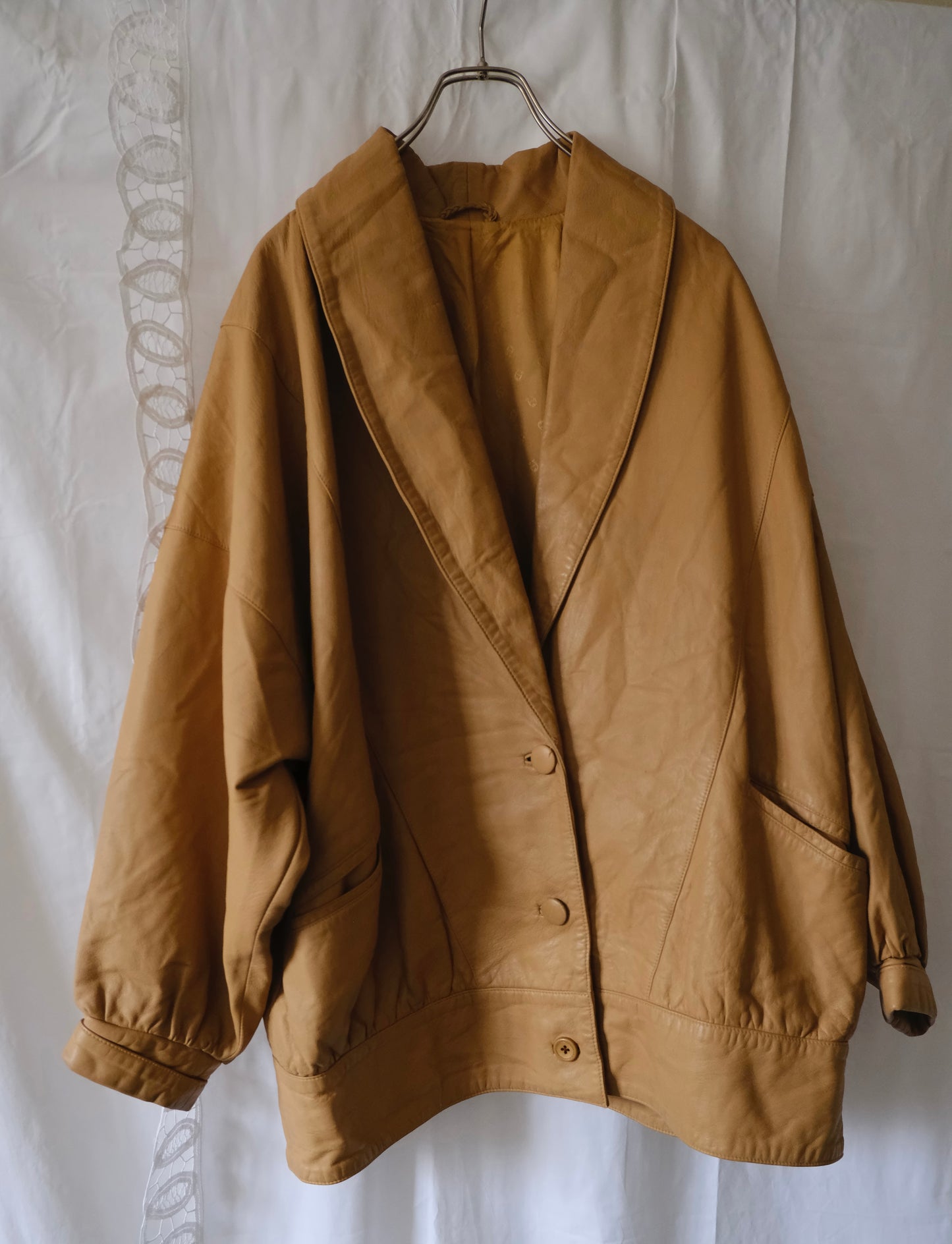 camel leather jacket