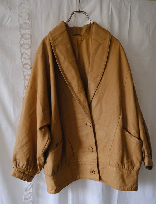 camel leather jacket