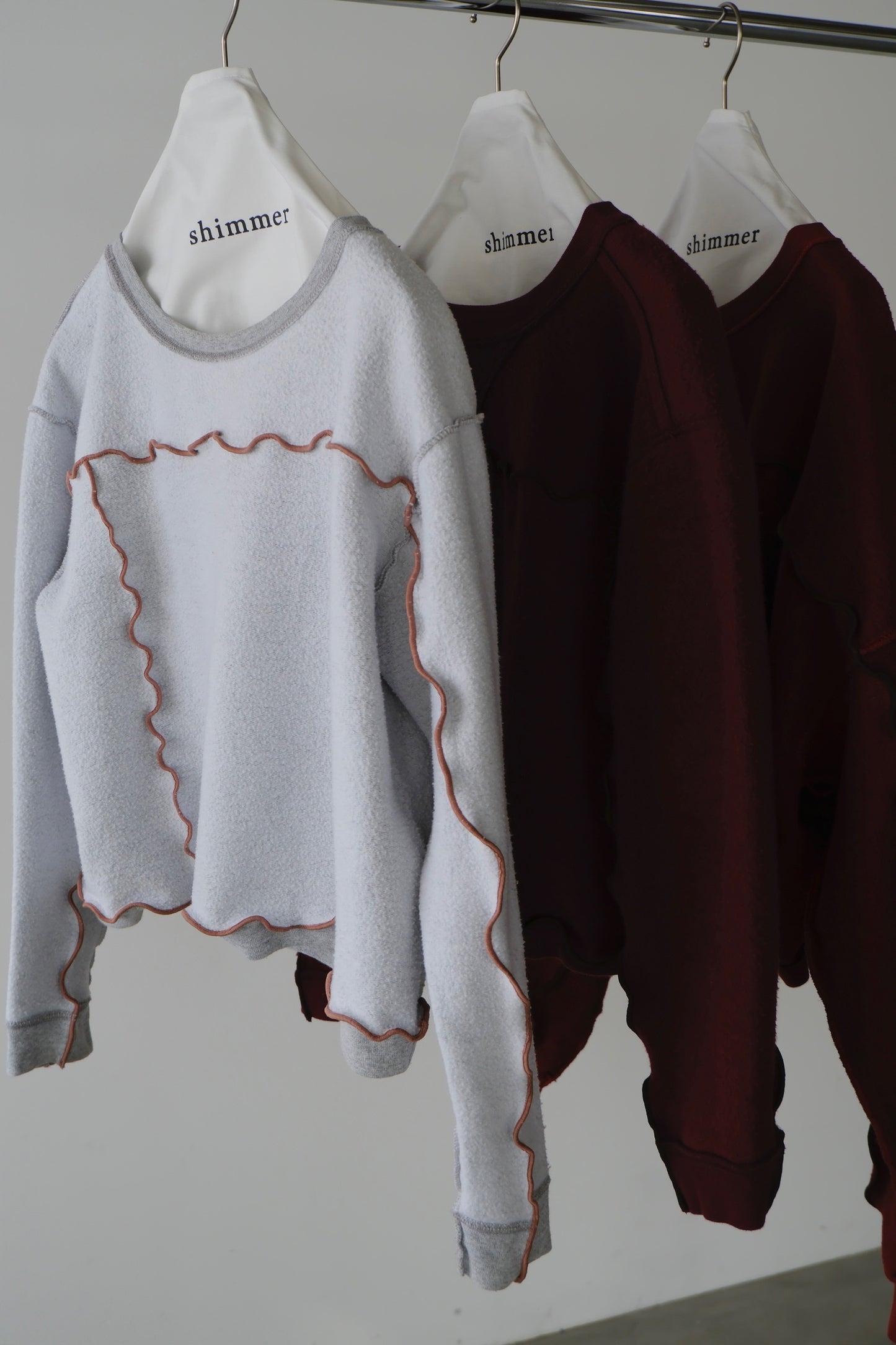 remake/ inside out mellow lock stitch sweat