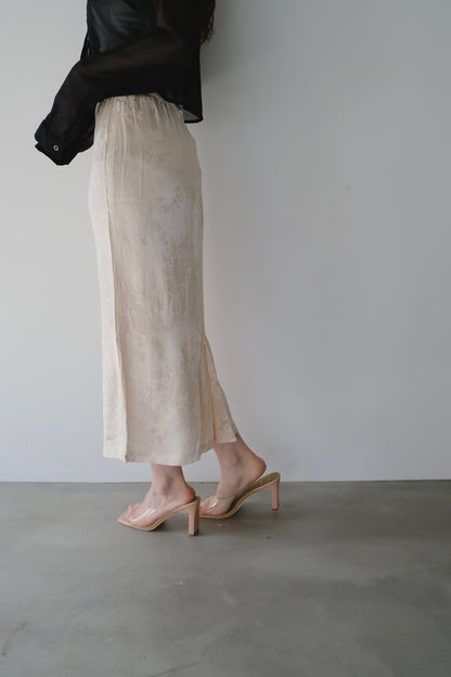 made in U.S.A / flower pattern vintage skirt