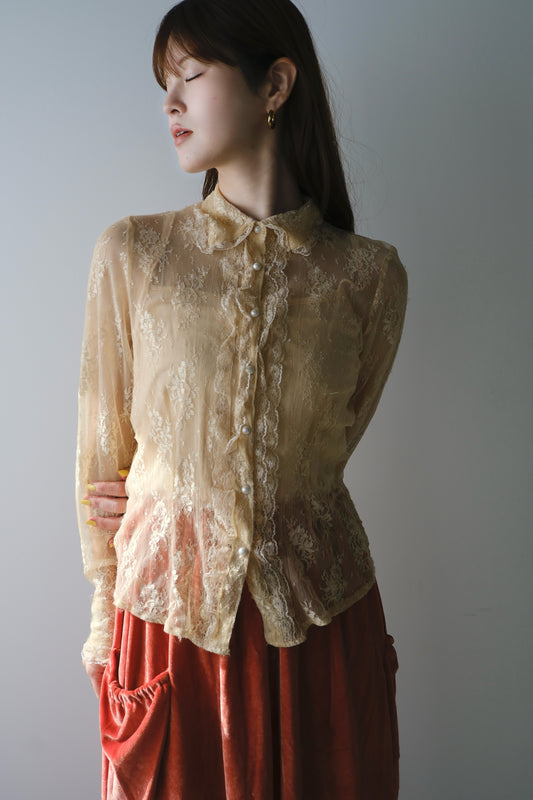 vintage lace blouse