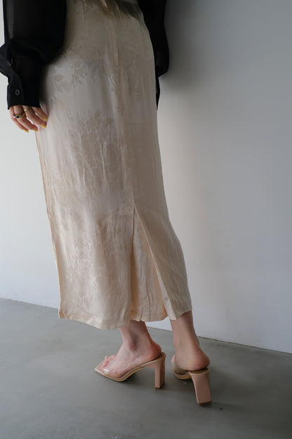 made in U.S.A / flower pattern vintage skirt