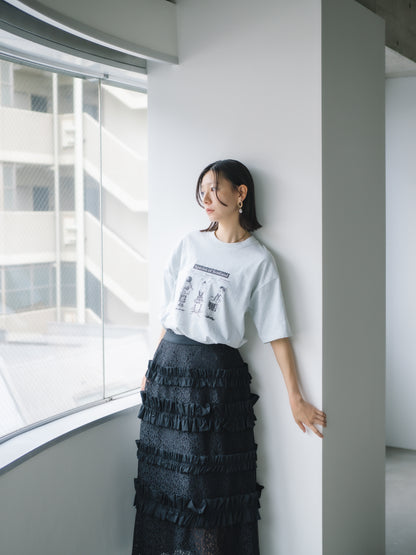 【 A PUPIL 】25SS lace skirt