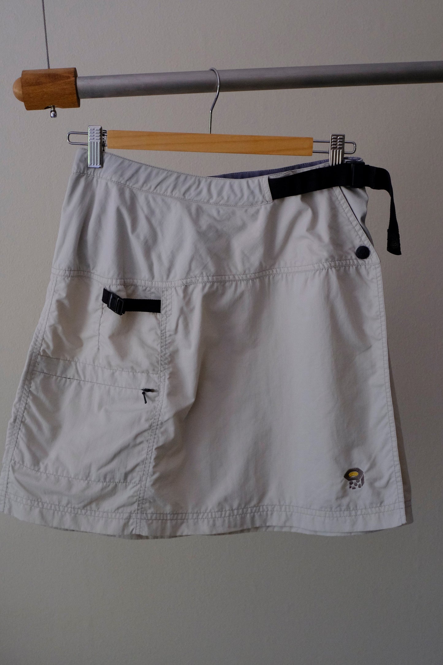 Vintage Off-White Utility Mini Skirt