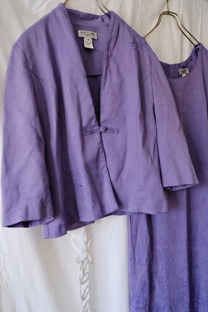 〈set〉vintage purple op & jacket