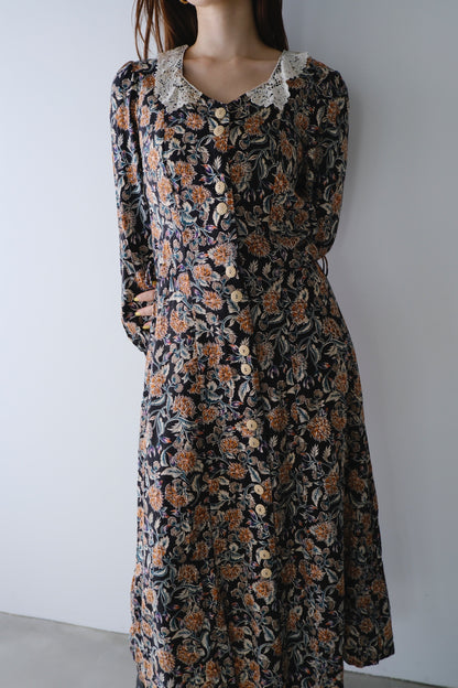 vintage flower one-piece