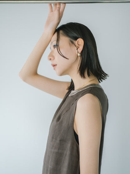 【 A PUPIL 】25SS linen sleeveless dress