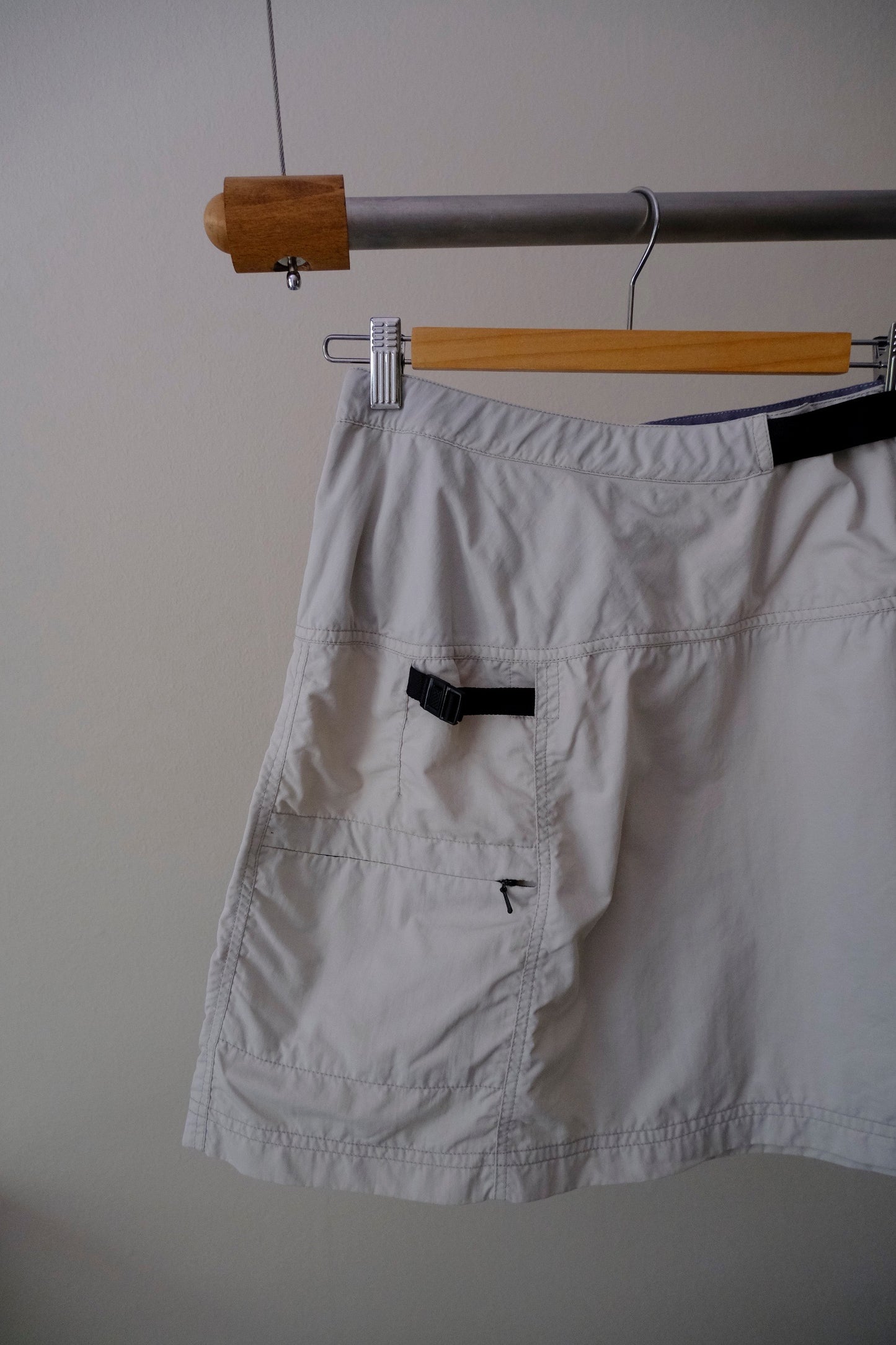 Vintage Off-White Utility Mini Skirt