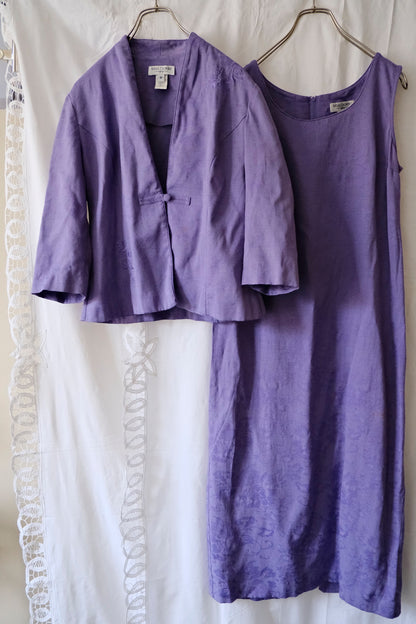 〈set〉vintage purple op & jacket