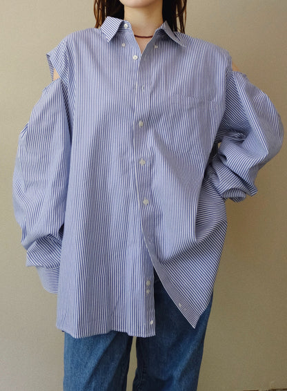 USED SHIRT REMAKE / CUT-OUT DESIGN